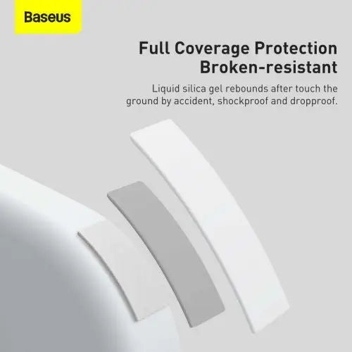Baseus iPhone 13 Pro case Liquid Silica Gel Protective White (ARYT000402) - iPhone 13