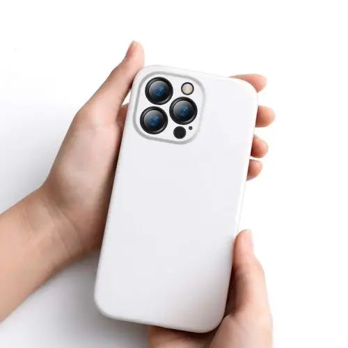 Baseus iPhone 13 Pro Max case Liquid Silica Gel Protective White (ARYT000502) - iPhone 13 Pro