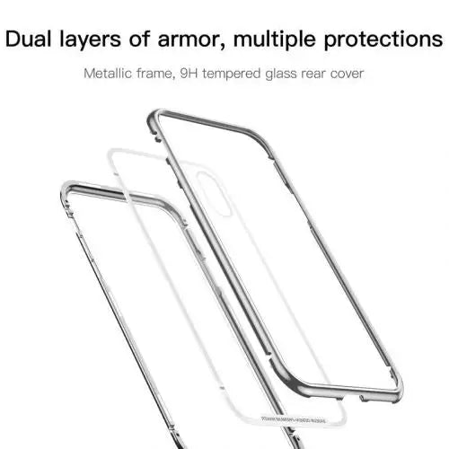 Baseus iPhone X case Magnetite hardware Silver (WIAPIPHX-CS0S) - iPhone X/Xs acc<<<Accessories<<<Основна<<<DunaXML