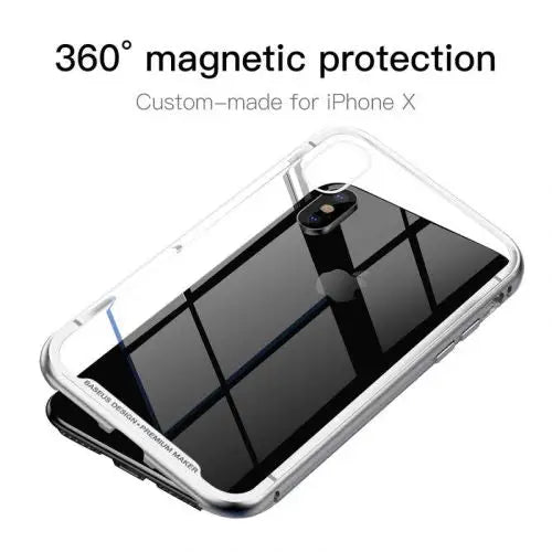 Baseus iPhone X case Magnetite hardware Silver (WIAPIPHX-CS0S) - iPhone X/Xs acc<<<Accessories<<<Основна<<<DunaXML