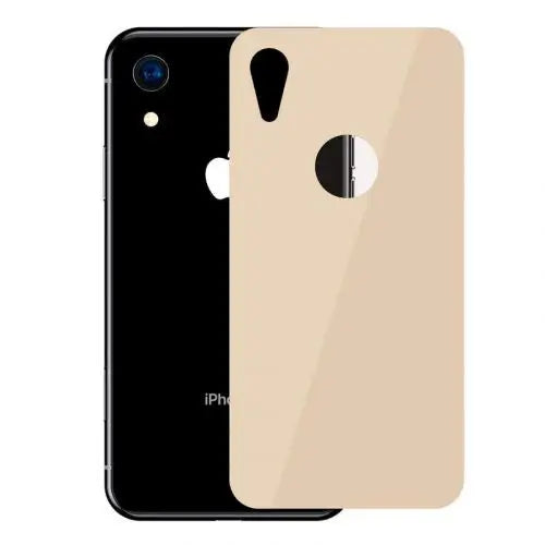 Baseus iPhone Xr 0.3 mm Full coverage curved T-Glass rear Protector Gold (SGAPIPH61-BM0V) - iPhone Xr
