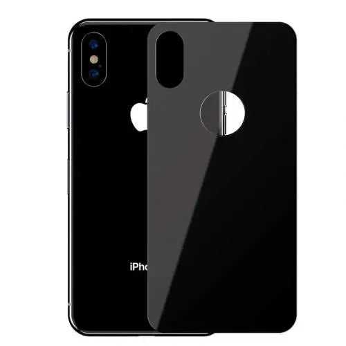 Baseus iPhone Xs 0.3 mm Full coverage curved T-Glass rear Protector Black (SGAPIPH58-BM01) - iPhone X/Xs