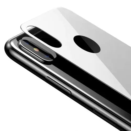 Baseus iPhone Xs 0.3 mm Full coverage curved T-Glass rear Protector White(SGAPIPH58-BM02) - iPhone X/Xs