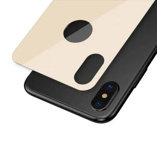 Baseus iPhone Xs Max 0.3 mm Full coverage curved T-Glass rear Protector Gold (SGAPIPH65-BM0V) - iPhone Xs Max