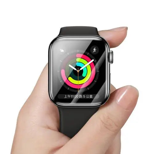 Baseus iWatch 0.2 mm Full-screen curved T-Glass soft screen protector 42mm Black (SGAPWA4-F01)