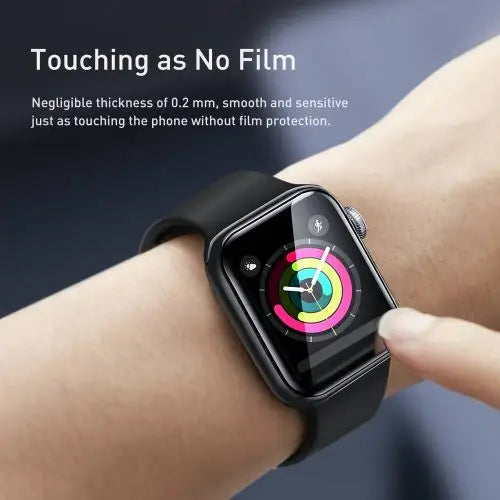 Baseus iWatch 0.2 mm Full-screen curved T-Glass soft screen protector 42mm Black (SGAPWA4-F01)