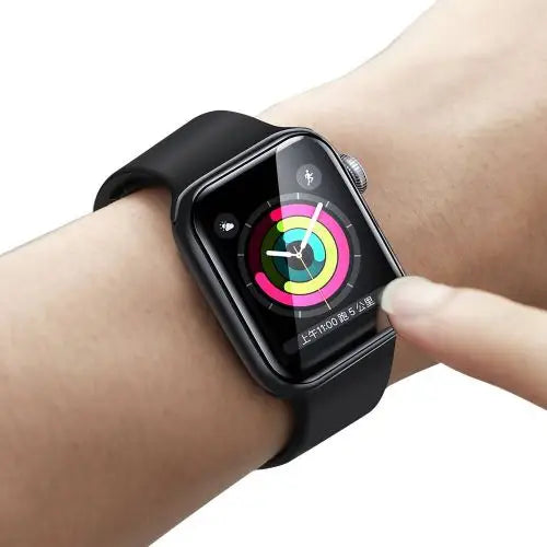 Baseus iWatch 0.2 mm Full-screen curved T-Glass soft screen protector 42mm Black (SGAPWA4-F01)