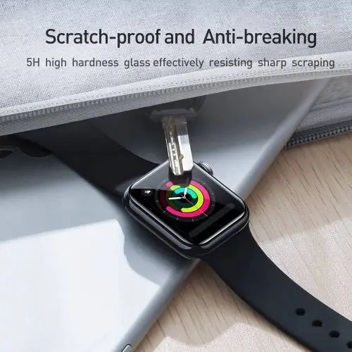 Baseus iWatch 0.2 mm Full-screen curved T-Glass soft screen protector 42mm Black (SGAPWA4-F01)
