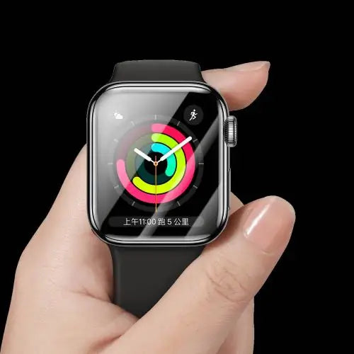 Baseus iWatch 0.2 mm Full-screen curved T-Glass soft screen protector 42mm Black (SGAPWA4-F01)