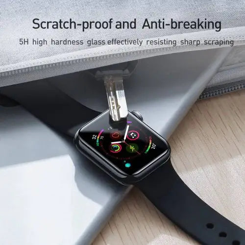 Baseus iWatch 0.2 mm Full-screen curved T-Glass soft screen protector 44mm Black (SGAPWA4-H01)