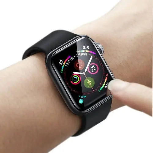 Baseus iWatch 0.2 mm Full-screen curved T-Glass soft screen protector 44mm Black (SGAPWA4-H01)