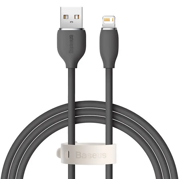 Baseus Jelly cable USB to Lightning 2,4A 1,2m (black) - USB to Lightning<<<USB cables<<<GSM