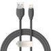 Baseus Jelly cable USB to Lightning 2,4A 1,2m (black) - USB to Lightning<<<USB cables<<<GSM