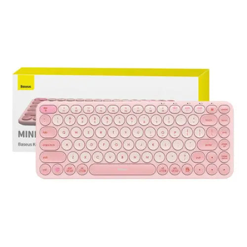 Baseus K01A Wireless Tri-Mode Keyboard Baby Pink - Mice keyboards<<<IT Accessories<<<InnproXML