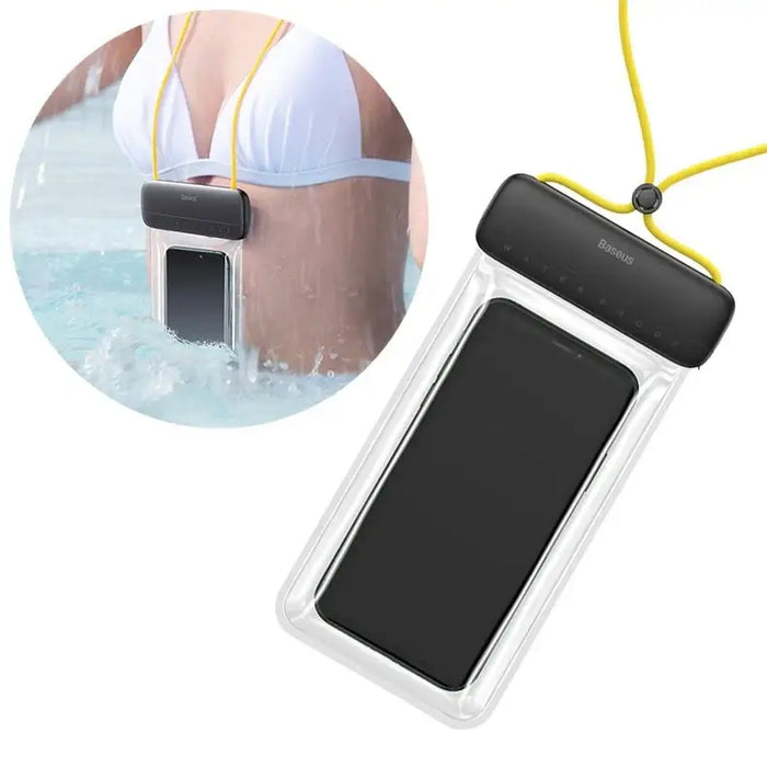 Baseus Let’s Go Universal waterproof case for smartphones (black + yellow) - Waterproof cases<<<Cases<<<GSM