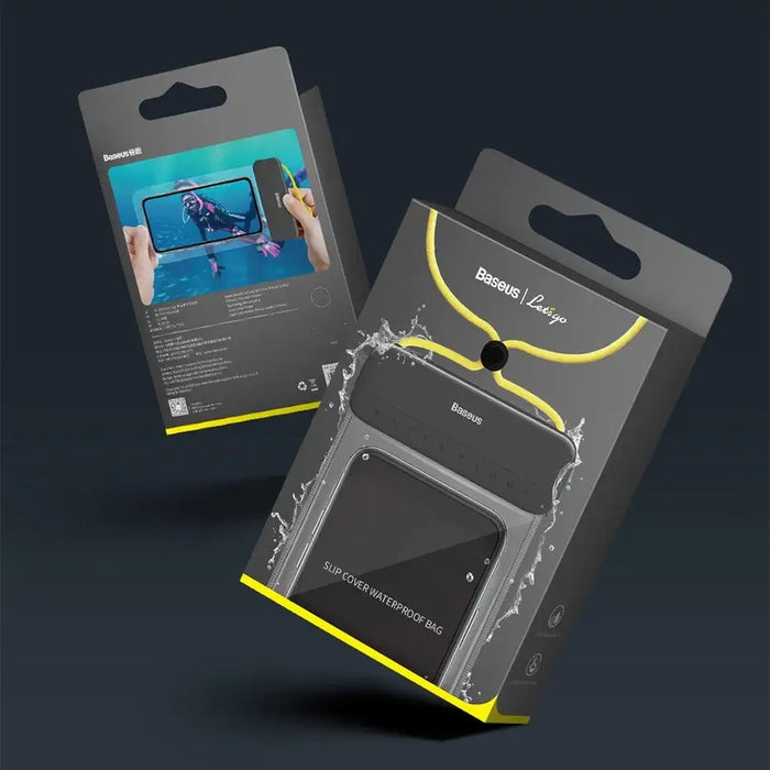 Baseus Let’s Go Universal waterproof case for smartphones (black + yellow) - Waterproof cases<<<Cases<<<GSM