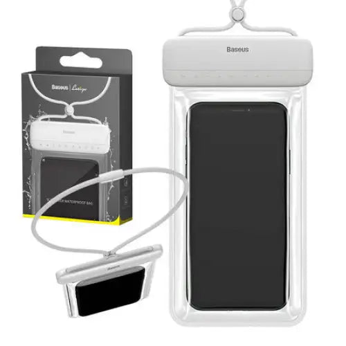 Baseus Let’s Go Universal waterproof case for smartphones (white) - Waterproof cases<<<Cases<<<GSM