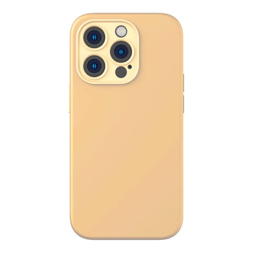 Baseus Liquid Silica Gel Case for iPhone 14 Pro Max (Sunglow)+ tempered glass + cleaning kit - Protective cases