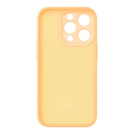 Baseus Liquid Silica Gel Case for iPhone 14 Pro Max (Sunglow)+ tempered glass + cleaning kit - Protective cases