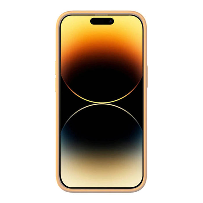 Baseus Liquid Silica Gel Case for iPhone 14 Pro Max (Sunglow)+ tempered glass + cleaning kit - Protective cases
