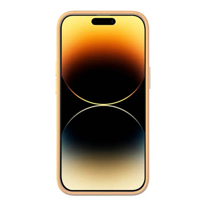 Baseus Liquid Silica Gel Case for iPhone 14 Pro (Sunglow)+ tempered glass + cleaning kit - Protective cases