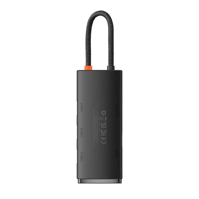 Baseus Lite Series Hub 5w1 USB-C to 3x USB 3.0 + USB-C + HDMI (black) - Hubs<<<IT Accessories<<<InnproXML