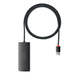 Baseus Lite Series HUB adapter USB-A to 4xUSB-A 3.0 5Gb / s black (WKQX030101) - USB