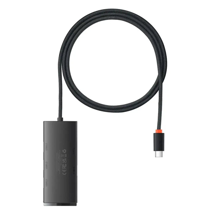 Baseus Lite Series HUB adapter USB Type C - 4x USB 3.0 1m black (WKQX030401) - USB