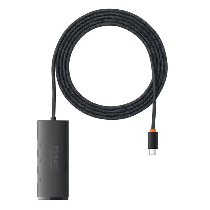 Baseus Lite Series HUB USB Type C adapter - 4x USB 3.0 2m black (WKQX030501) - USB