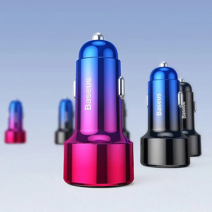 Baseus Magic Series Dual QC - Quick Charge 3.0 2x USB 45W 6A car charger black (CCMLC20A-01) - Cell phone USB