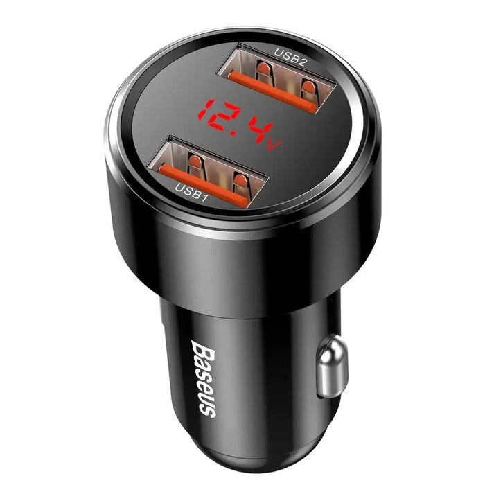 Baseus Magic Series Dual QC - Quick Charge 3.0 2x USB 45W 6A car charger black (CCMLC20A-01) - Cell phone USB