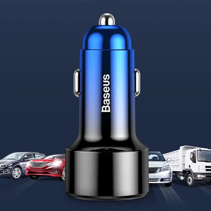Baseus Magic Series Dual QC - Quick Charge 3.0 2x USB 45W 6A car charger black (CCMLC20A-01) - Cell phone USB