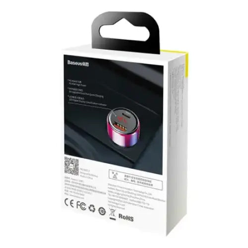 Baseus Magic USB + USB-C QC 4.0 PD 45W car charger (red-blue). - Car chargers<<<Chargers<<<GSM