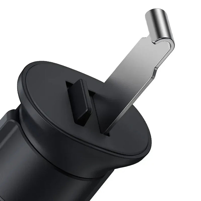 Baseus Metal Age II Gravitational Car Holder on ventilation grid (gray) - Phone holders<<<Car
