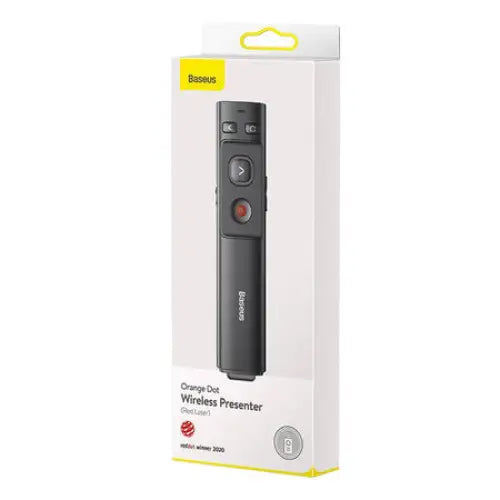 Baseus Orange Dot Multifunctionale remote control for presentation with a laser pointer - gray - Laser pointers<<<IT