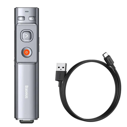 Baseus Orange Dot Multifunctionale remote control for presentation with a laser pointer - gray - Laser pointers<<<IT