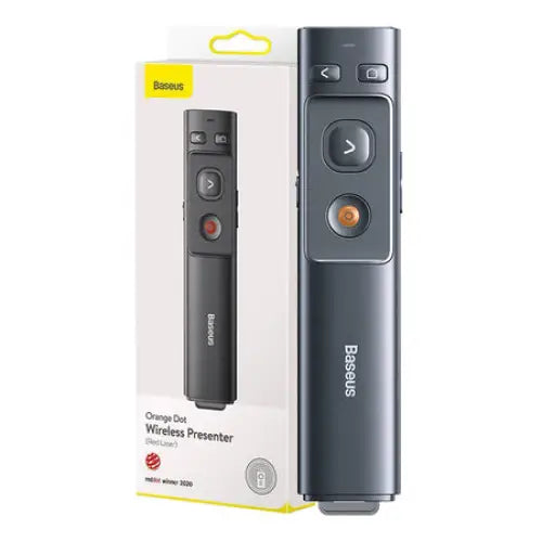 Baseus Orange Dot Multifunctionale remote control for presentation with a laser pointer - gray - Laser pointers<<<IT