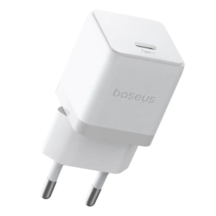 Baseus Palm 1C 20W Wall Charger (with Baseus Mini White USB-C 60W (20V/3A) 1m Cable) - White - Cell phone USB