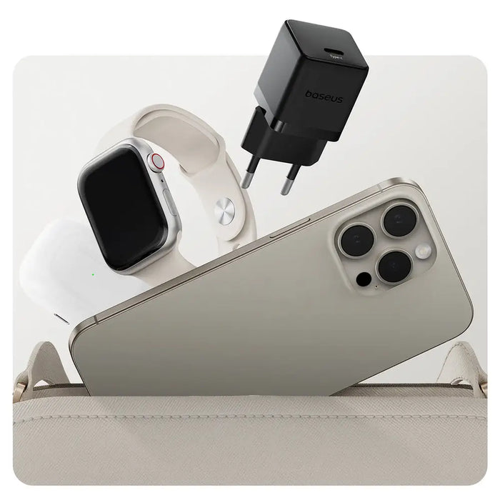 Baseus Palm 20W USB-C Wall Charger - Black - Cell phone USB charger<<<HurtelXML