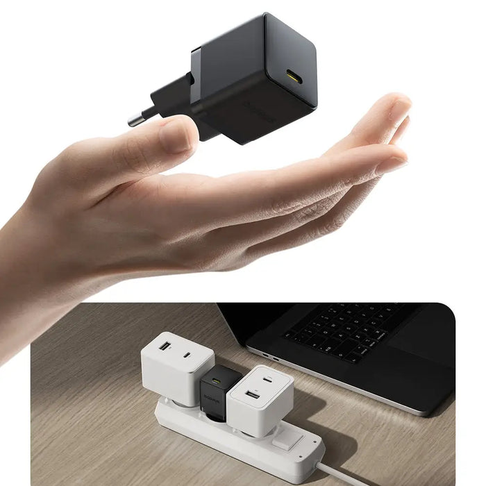 Baseus Palm 20W USB-C Wall Charger - Black - Cell phone USB charger<<<HurtelXML&&&Travel