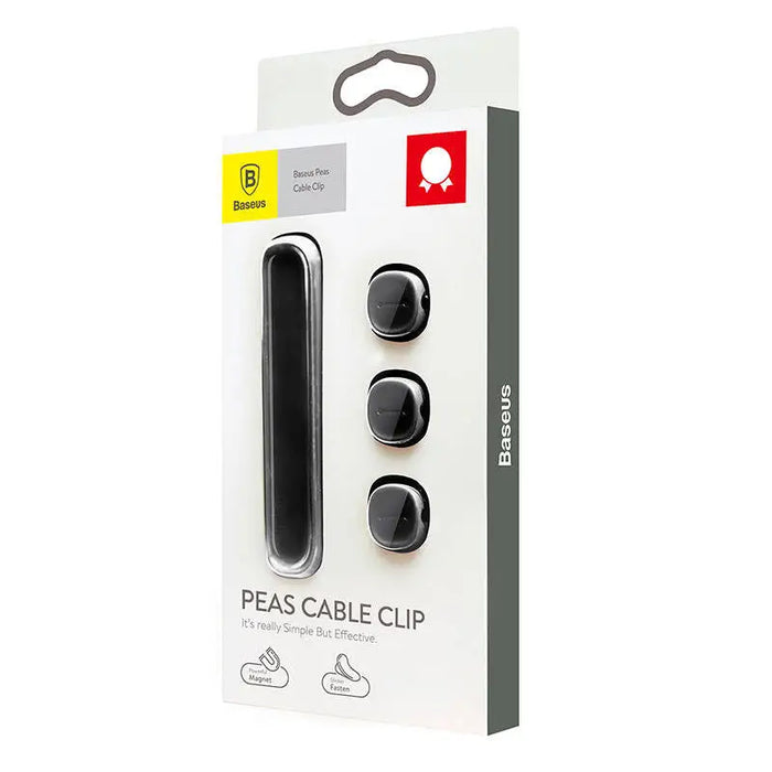 Baseus Peas Magnetic Cable Clip Black - Cable organizers<<<GSM Accessories<<<InnproXML