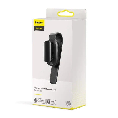 Baseus Platinum Vehicle eyewear clip (clamping type) Black - Storage<<<Car accessories<<<InnproXML&&&Other car