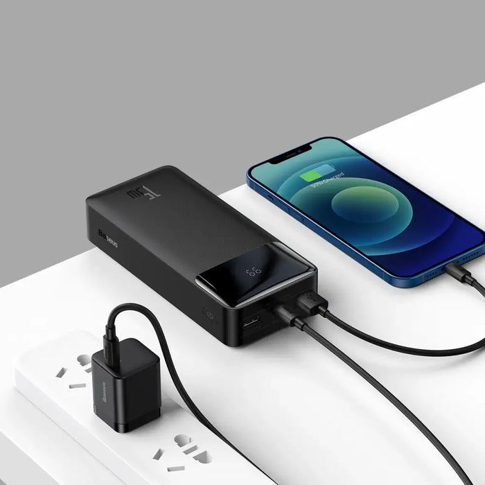BASEUS POWERBANK BIPOW 30000MAH 15W BLACK OS