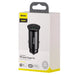 Baseus PPS smart car charger USB / USB Type C 30 W Quick Charge 4.0 QC4+ Power Delivery 3.0 VOOC SCP AFC MTKPE black