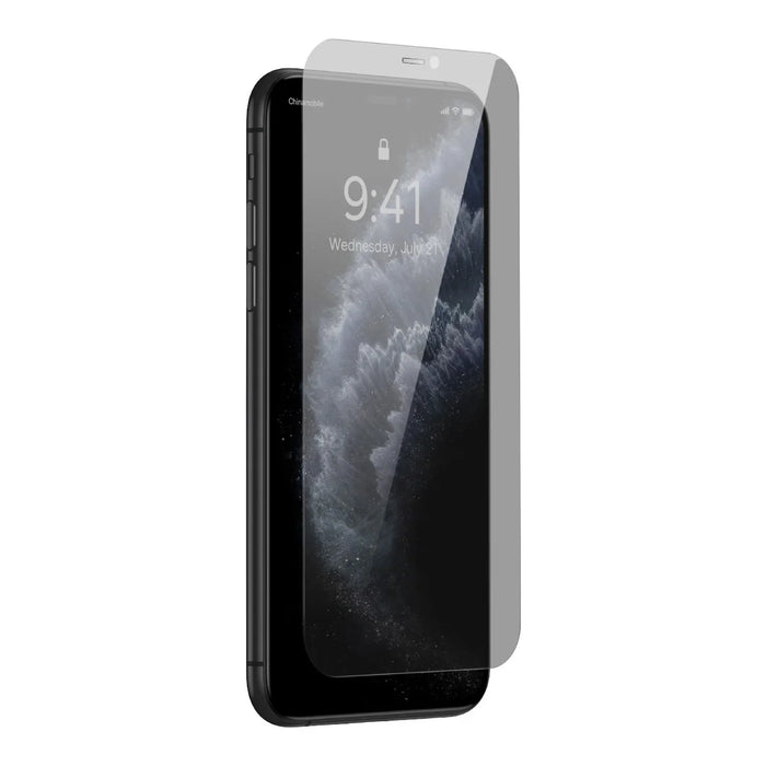 Baseus Privacy Anti Spy tempered glass for iPhone 11 Pro Max / iPhone XS Max with positioner - Cell phone tempered