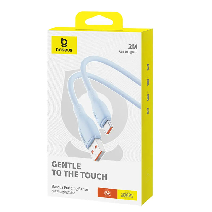 Baseus Pudding 100W USB-A - USB-C Cable 2m - Blue - Cell phone cables<<<HurtelXML