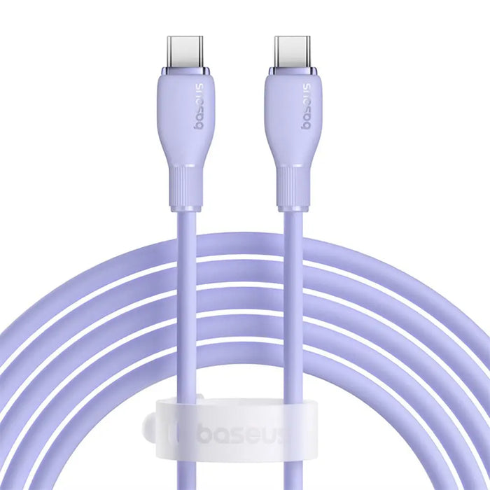 Baseus Pudding 100W USB-C - USB-C Cable 2m - Purple - Cell phone cables<<<HurtelXML