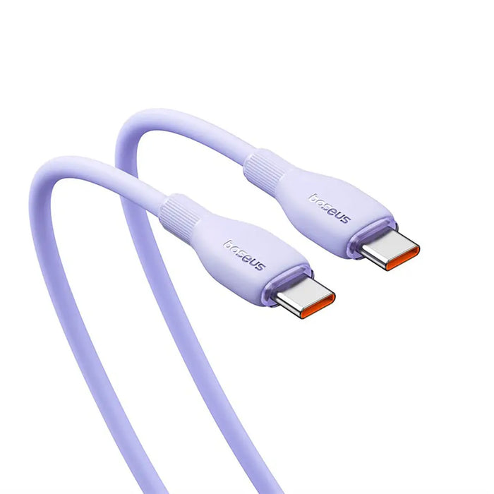 Baseus Pudding 100W USB-C - USB-C Cable 2m - Purple - Cell phone cables<<<HurtelXML