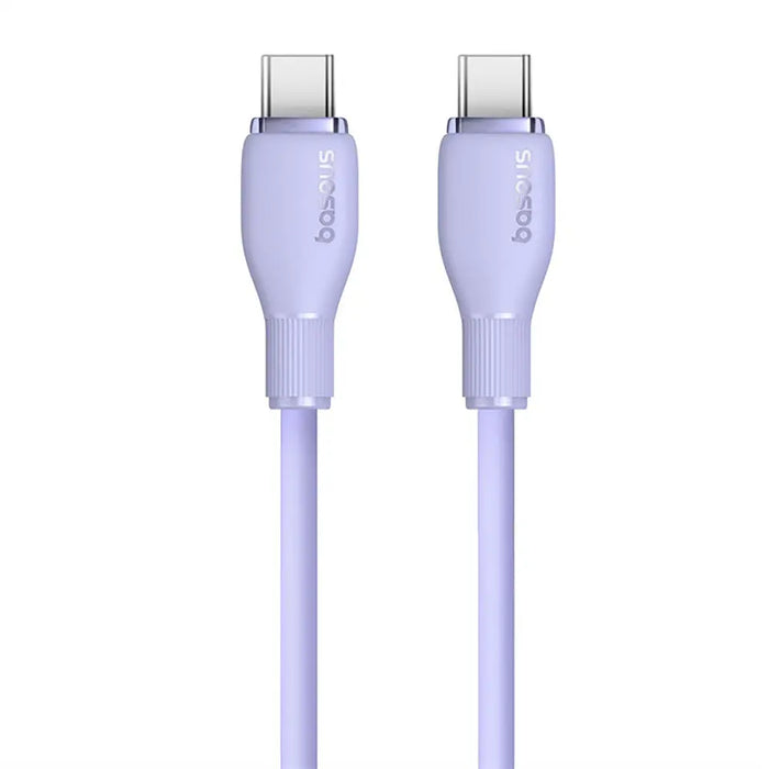 Baseus Pudding 100W USB-C - USB-C Cable 2m - Purple - Cell phone cables<<<HurtelXML