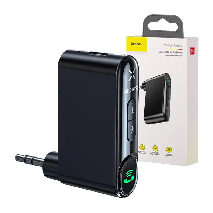 Baseus Qiyin AUX Car Bluetooth Receiver Black - Bluetooth adapters<<<GSM Accessories<<<InnproXML&&&Other car